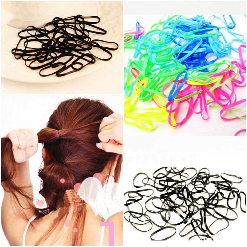 SORRYNAM Karet Gelang Ikat Rambut Jepang TPU Band 200 PCS SORRYNAM Karet Gelang Ikat Rambut Jepang TPU Band 200 PCS